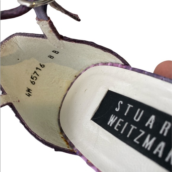 Stuart Weitzman Stencil Python Heels 8 - Picture 6 of 7